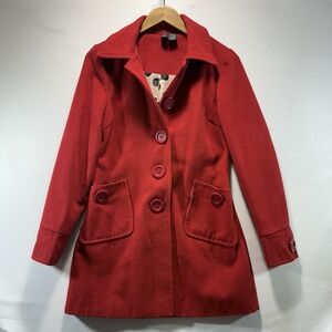 Windsor Red Wool Blend Lined Blazer Jacket Size S Classic
